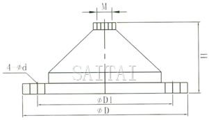 XBC TYPE DIESED ENGINE FIRE PUMP BASE MOUNTING DIMENSIONS Drawing