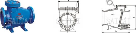 Rubber Flapper Swing Check Valves, Oil Control Bottom Buffer