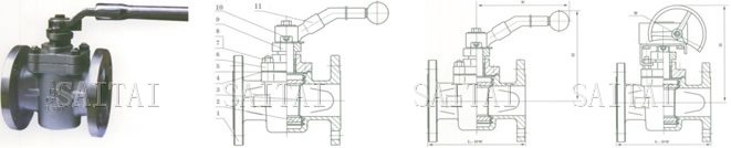 ANSI Flanged Sleeved Plug Valves