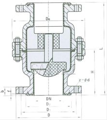 H40F46/F3-6/10C/P    ANSI:150Lb结构图