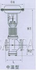 气动薄膜直通单座、双座调节阀结构图2