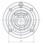 H74X、H74H型对夹圆片式止回阀外形尺寸图2